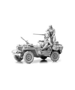 1/16 Bausatz Willys Jeep US Army mit Cal.50