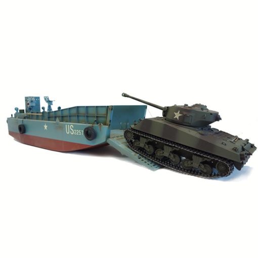 rc panzer landungsboot normandie lcm 3  sherman m4a3 2