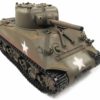 RC Panzer Amewi Metall m4a3 sherman green 005