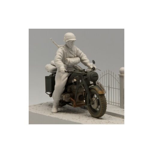 1/16 Bausatz Motorrad Zündapp KS-750/1 Solo mit Soldat – Bild 2