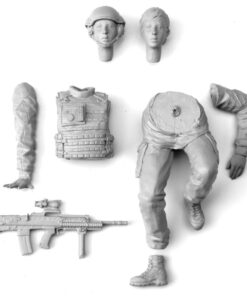 Alternative view of 1/16 Figurenbausatz Britische Richtschützin